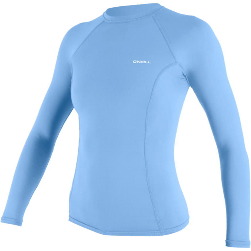 2026 O'Neill Womens Basic Skins Long Sleeve Rash Vest 5718 - Azurine
